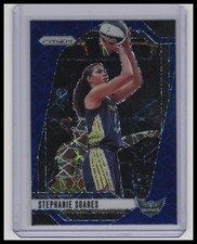 2024 Panini Prizm WNBA #47 Stephanie Soares Blue Velocity Prizms