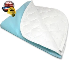 Ultra Soft 4-Layer Washable and Reusable Incontinence Bed Pad - Waterproof Bed P