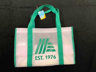 #ad ALDI 50th Anniversary Mesh Tote Shopping Bag Green Straps RARE $30.00