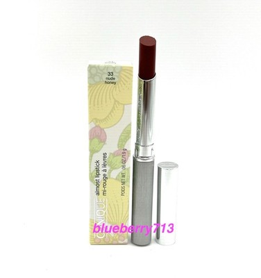 New in Box! CLINIQUE Almost Lipstick in '' 33 Nude Honey '' ~  1.9g~ Full Size