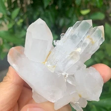 153g Natural Clear White Quartz Crystal Cluster Rough Healing Specimen505