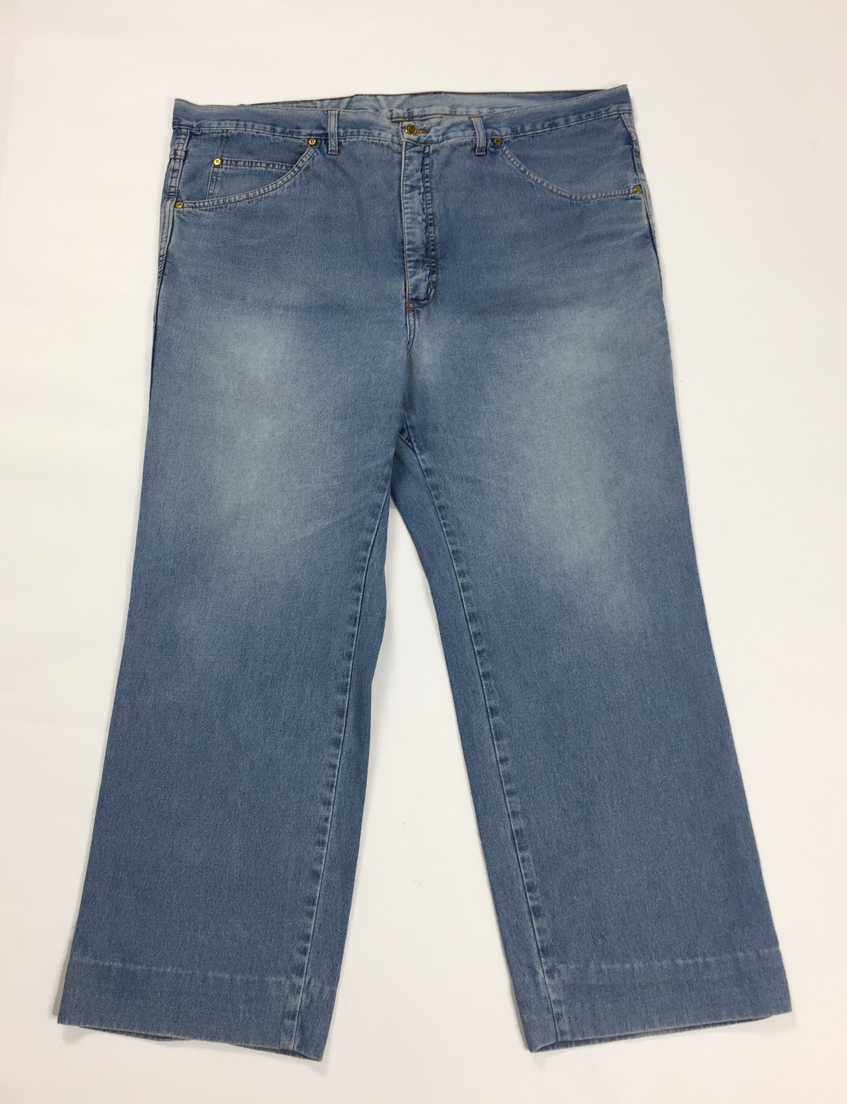 Corona jeans uomo usato W44 tg 58 blu accorciati straight gamba dritta T1992