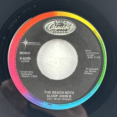 Beach Boys   Sloop John B / You're So Good To Me Capitol X-6295 7'' 45 Starline