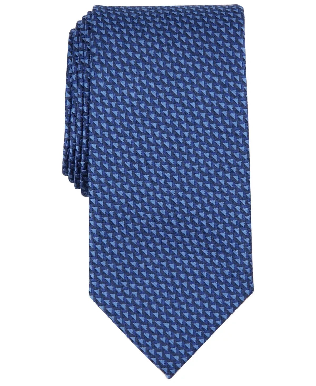 Perry Ellis Mens Larsone Mini Geo Navy Necktie-OS 3490₽