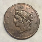 Photo of a 1839-P Large Cent from an eBay listing that sold on Jul 19, 2026