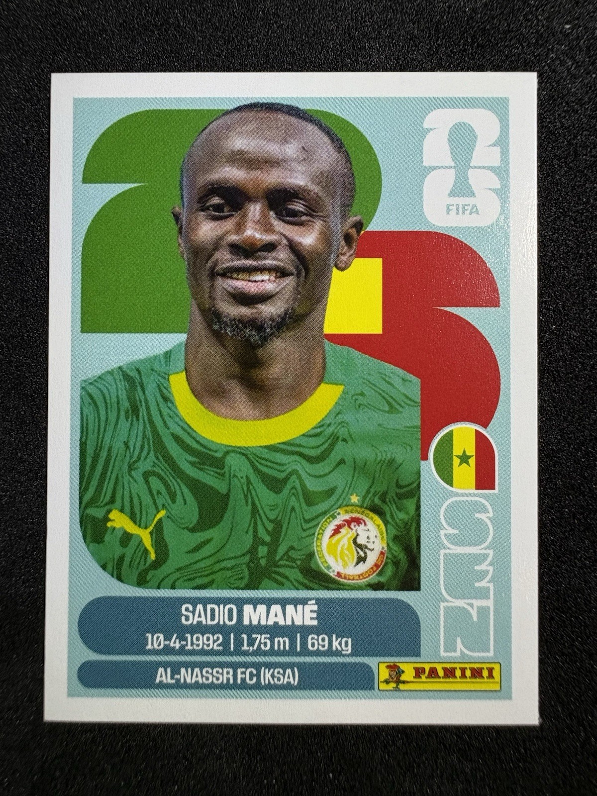 2026 Panini FIFA World Cup Sticker #SEN15 Sadio Mane Senegal