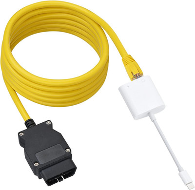 Lightning to Ethernet, 2 in 1 Phone to OBD2,ENET Rj45 Cable Ethernet