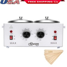 Professional Double Wax Warmer Hair Removal Machine Fast Heating Wax Heater New