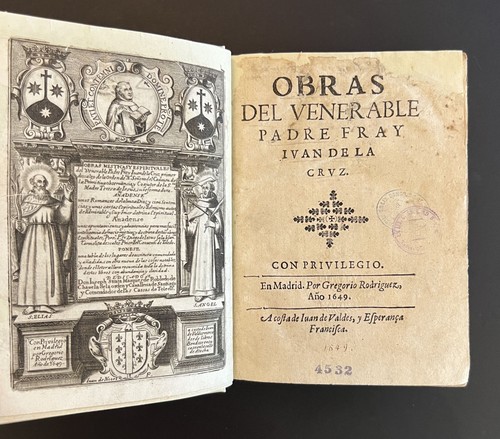 Obras del Venerable Padre Fray Juan de la Cruz / 1649 - Picture 2 of 7