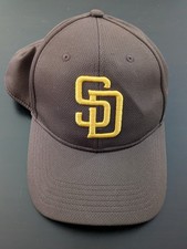 MLB San Diego Padres Team Hat Youth OSFM Outdoor Cap Brown Yellow Baseball