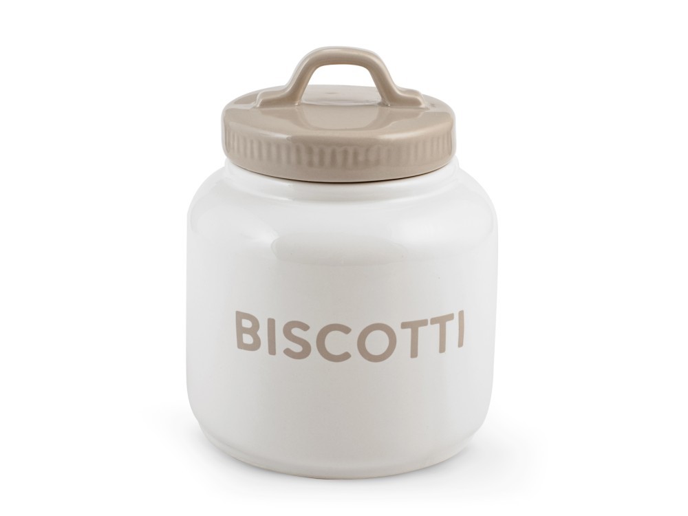 H&H Ceramic Biscuit Container With Lid And Silicone Seal 1.9L