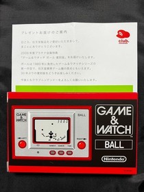 Game Watch Ball Reprint Novelty Club Nintendo
