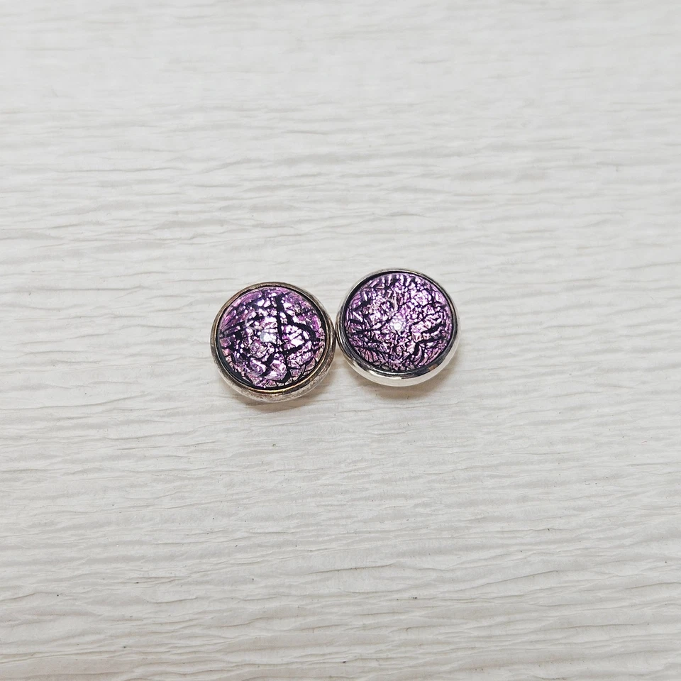 1 One Kameleon Jewel Pop Rosa Vidrio Dicroico 925 Esterlina Foto 3 de 4