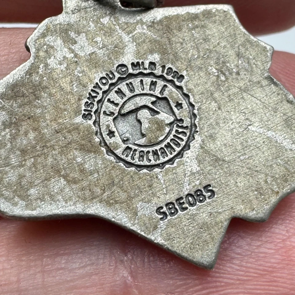 Vintage Baltimore Orioles Script Logo Siskiyou Pewter Pendant Charm Necklace - Image 4 of 4