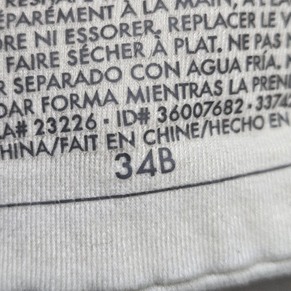 Sutiã feminino Victoria's Secret 34B branco floral corpo por conversível formato perfeito - Imagem 4 de 4