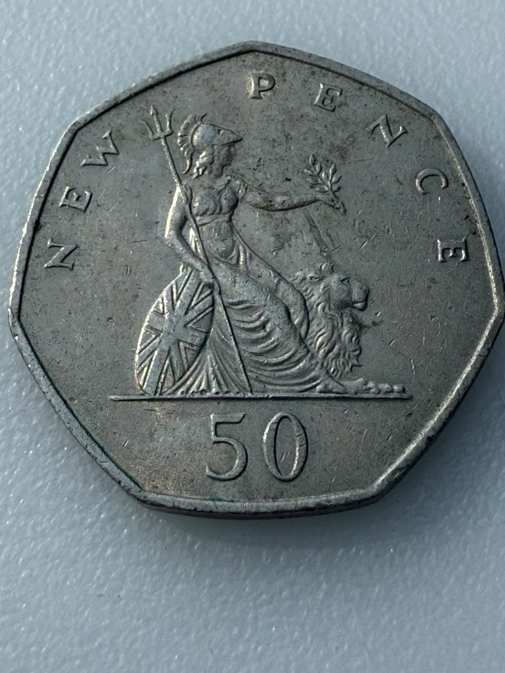 1969 Great Britain 50 New Pence Coin - Image 2 of 2
