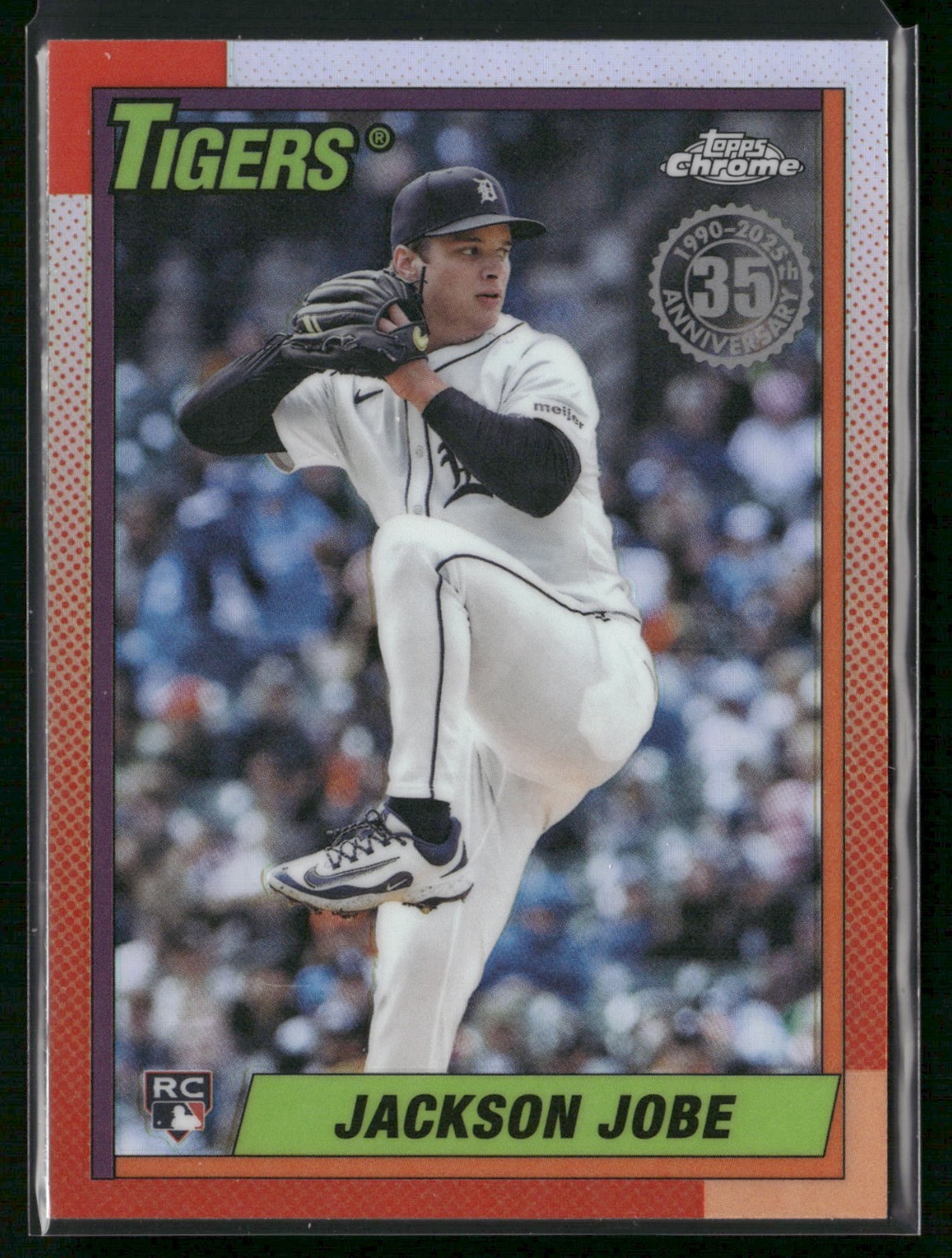JACKSON JOBE 2025 Topps Chrome Update #90CU-17 1990 TOPPS RC TIGERS