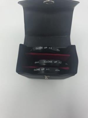 PROM4STER 49MM CLOSE--UP 1+2+4 Camera FILTERS JAPAN GREAT With Mini Case