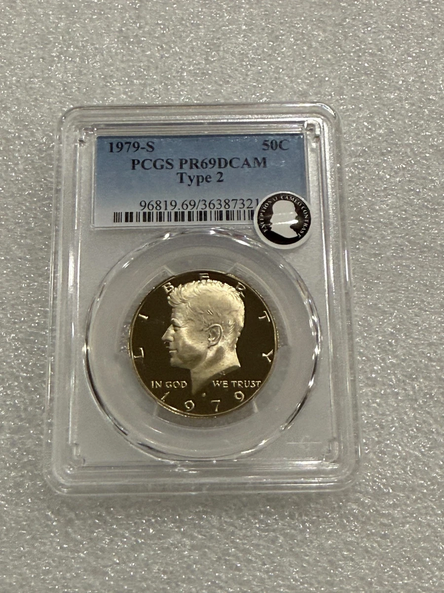 PCGS Certified PR 69 Graded 1979 Kennedy US Half Dollars (1964-Now