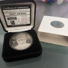 Troy Aikman Dallas Cowboys NFL One Troy Ounce .999 Fine Silver Round #2014