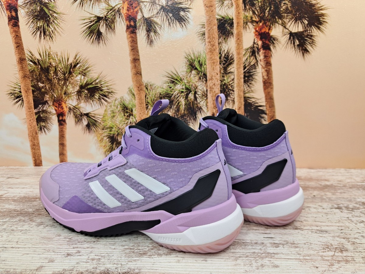 adidas Crazyflight 6 Mid Indoor Volleyball Shoes Purple Women's
