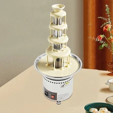 Commercial 5-Tiers Stainless Steel Digital Display Chocolate Fountain Machine US