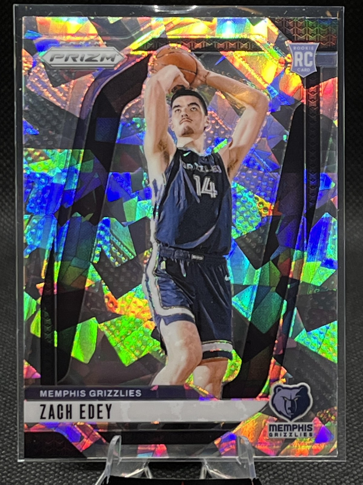 2024-25 Panini Prizm #249 Zach Edey Prizms Ice