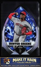 Hunter Greene 2022 Topps Chrome Ben Baller Diamond Die Cuts Blue #BBDC-15 #/75