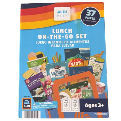 #ad Aldi Play Lunch On The Go Set 37 Piece Pretend Food Grocery Toy Ages 3 New $30.00