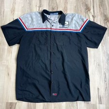 VTG Red Kap GM Goodwrench Auto Mechanics Work Shirt Short Sleeve Button Up Sz XL