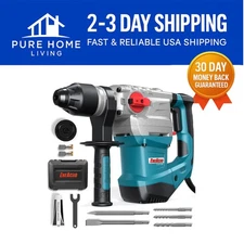 Versatile 4-Function Rotary Hammer Drill 1-1/4” with Vibration Control System