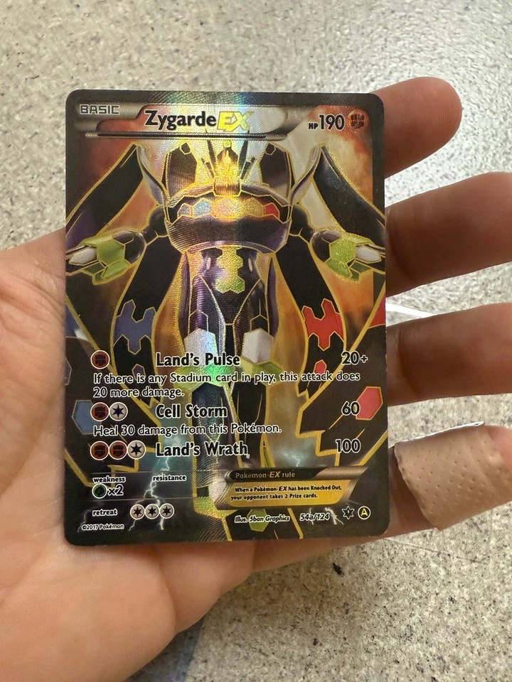 Pokemon TCG - Zygarde EX - Fates Collide 54a/124 Alternate Art Full Art Holo LP - Image 2 of 4