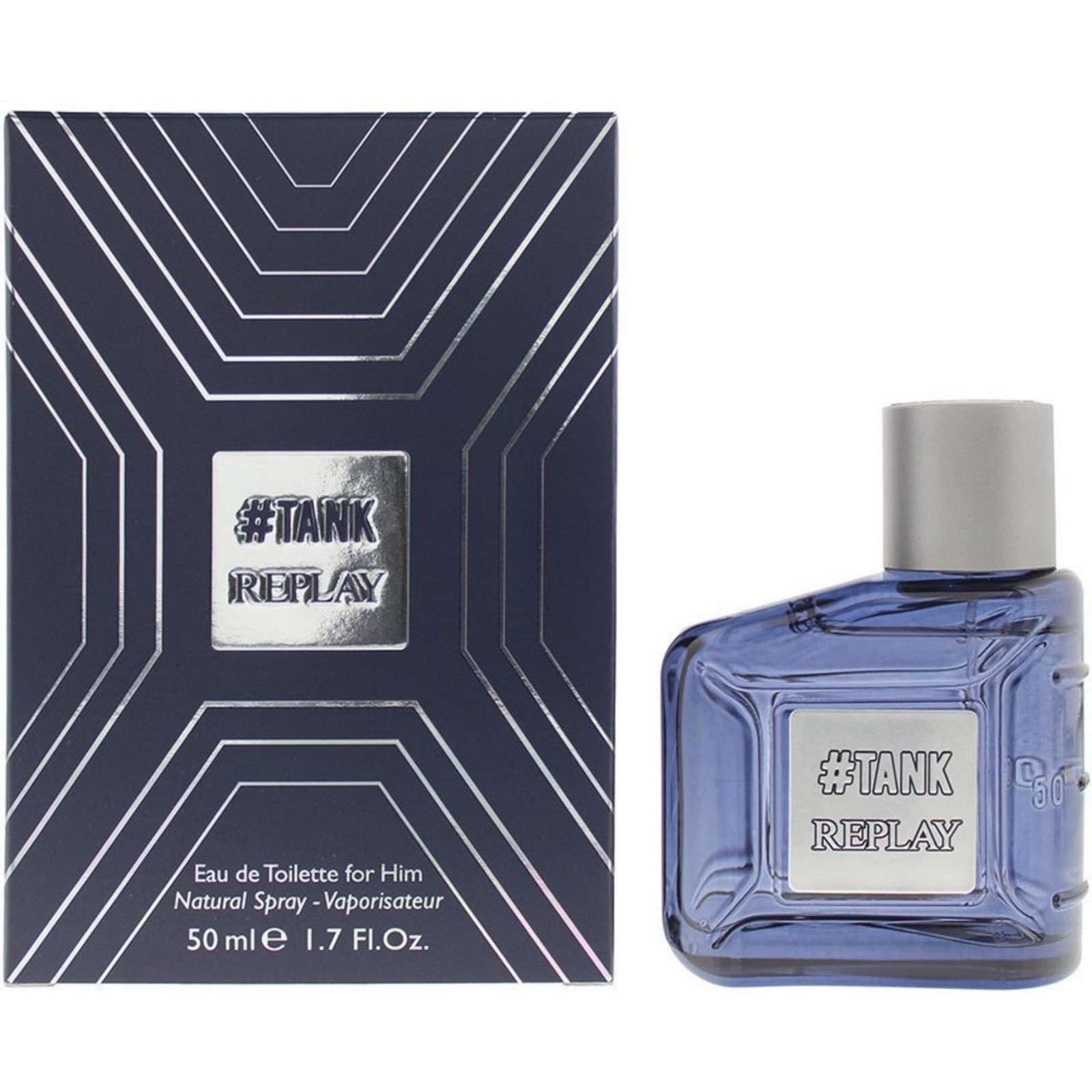 REPLAY TANK FOR HIM 50ML EDT SPRAY | FOR HIM | NEW SEALED BOX | FREE P&P |