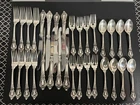 Lunt Eloquence Sterling Silver Flatware Set 32pc Svc 8 NO MONO 1845g