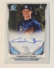 CAMERON VARGA RC 2014 Bowman Draft - Chrome Draft Pick Autographs #BCA-CVA Rays