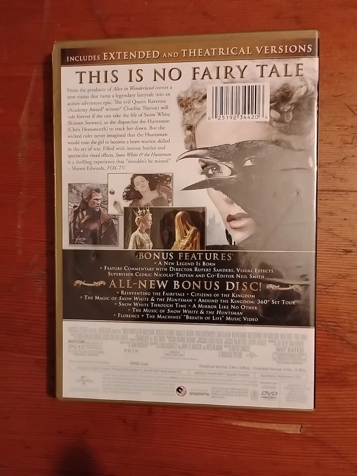 Snow White And The Huntsman DVD *Disc ONLY - Image 2 of 4