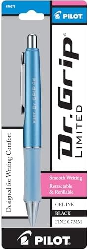Dr Grip Gel Pen Refillable Retractable Fine Point Writing Tool