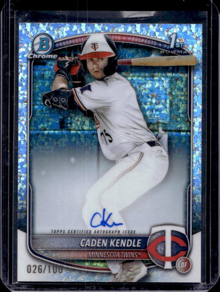 2025 Bowman Caden Kendle Chrome Auto Mini-Diamond Refractor 1st #26/100