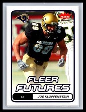 2006 Fleer Football #151 Joe Klopfenstein Base Rookie Card RC St. Louis Rams. rookie card picture