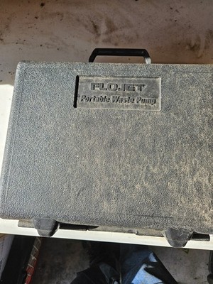 Flojet 18555000A Portable RV Waste Water Pump 12V DC 18555000 W/ Carrying Case