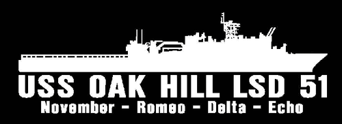 USS OAK HILL LSD 51 Silhouette Decal U S Navy USN Military - Picture 4 of 4