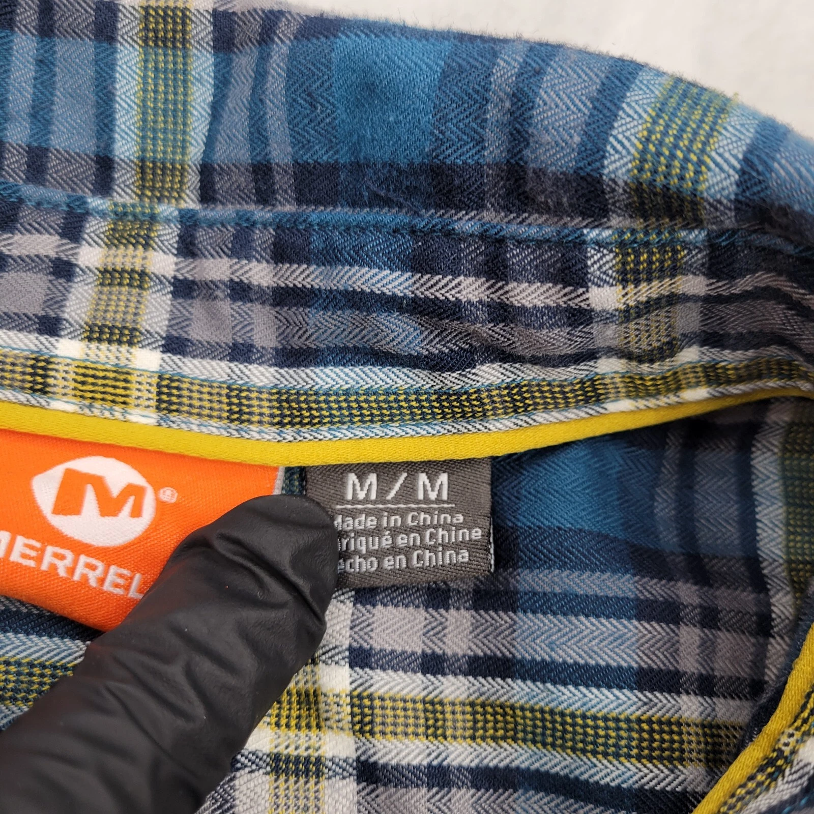 merrell plaid hiking button up selectwick adult shirt