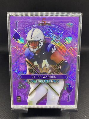 2024 Wild Card 5 Card Draw TYLER WARREN #SDPS-TWN Jack Of Spades 1