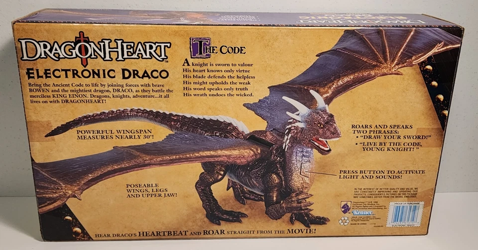 Kenner Dragonheart Electronic Draco 1996 original ¡Nuevo sellado! Foto 2 de 4