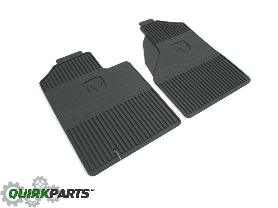 06-09 Dodge Ram 1500 2500 3500 Slate Gray Front Slush Mats Set Of 2 OEM MOPAR - Изображение 2 из 4