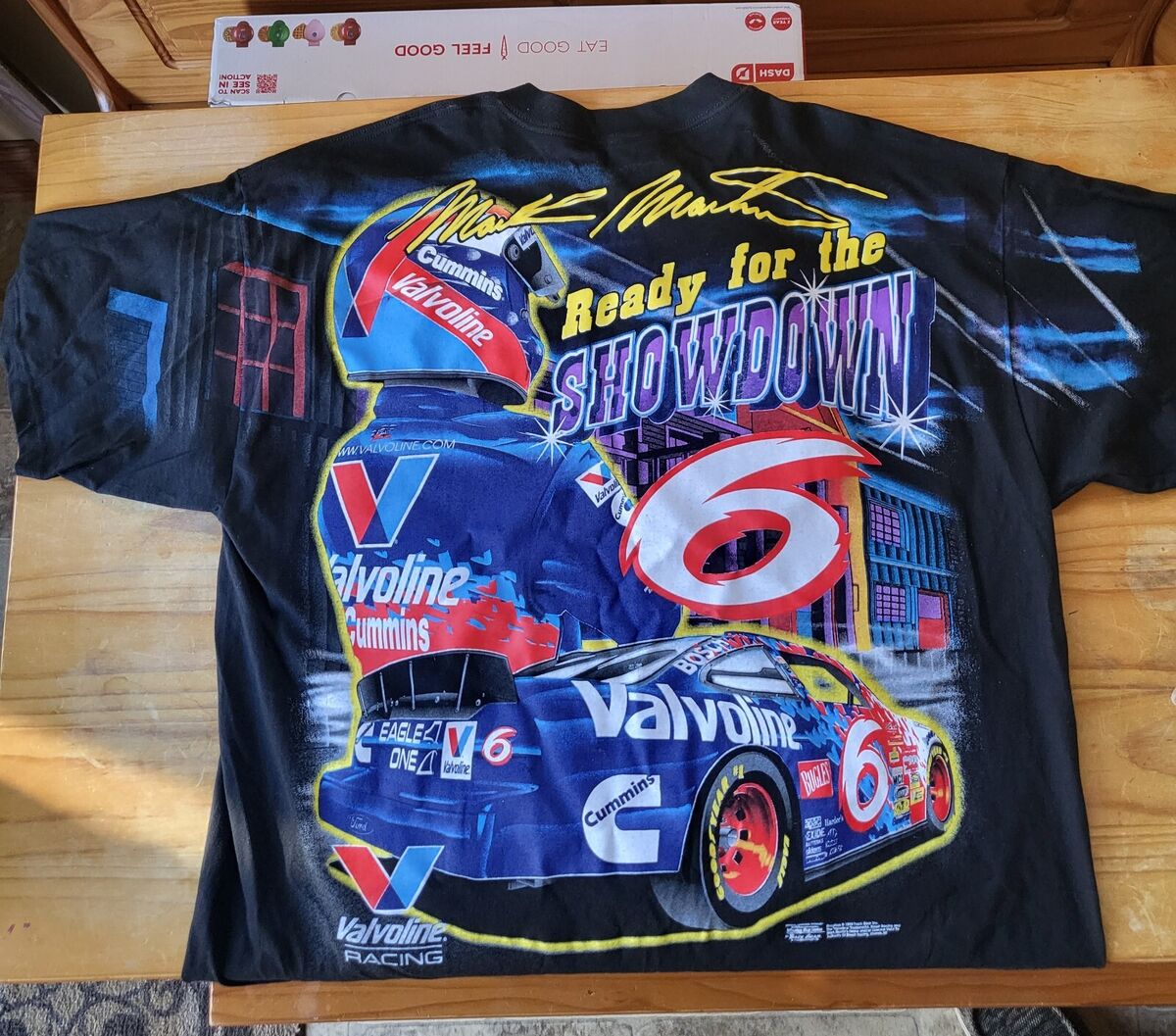 Mark Martin 6 Shooter Nascar 1999 VINTAGE T-shirt, XXL Mark Martin 6 Shooter Nascar 1999 VINTAGE T-shirt, XXL