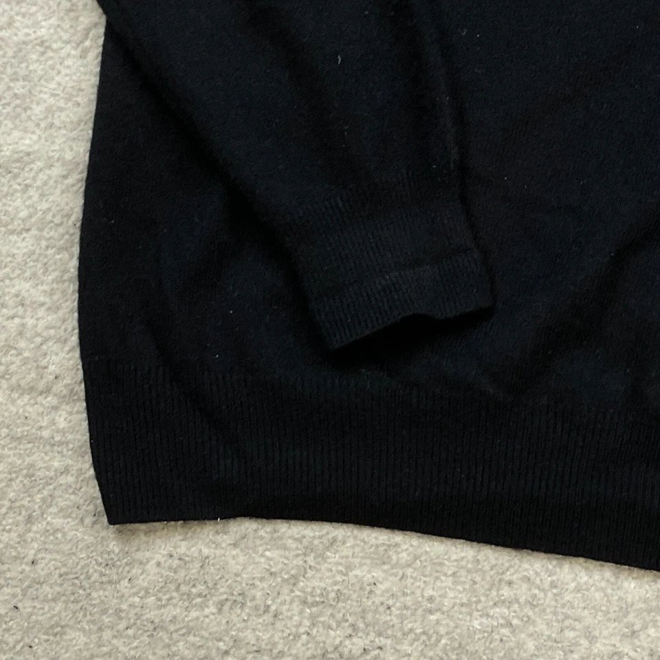 Suéter Allen Solly Cashmere Grande Negro Colección Exterior Preppy Informal Para Hombre Foto 2 de 4