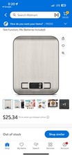 HIGH QUALITY, Digital Kitchen Scale, Stainless Steel, Weight in Grams And Oz