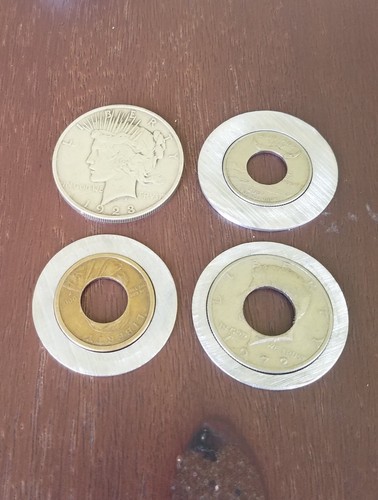 7/16" COIN RING TOOLS CENTER PUNCH THAT WILL CENTER PUNCH 4 DIFFERENT SIZE COINS - Picture 6 of 11
