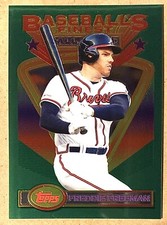 2020 Topps Finest Flashbacks FREDDIE FREEMAN Jumbo All-Stars Box Topper